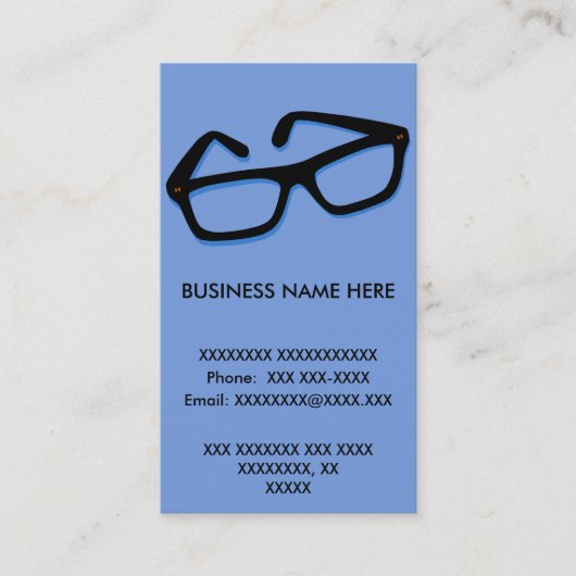 カッコいいおたく眼鏡 名刺 (正面)