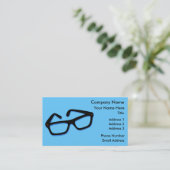 カッコいいおたく眼鏡 名刺 (スタンド正面)