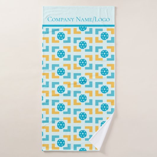 カッコいいおもしろいピックルパターン(の模様が)あるボール バスタオル (バスタオル)