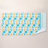 カッコいいおもしろいピックルパターン(の模様が)あるボール バスタオル (バスタオル)