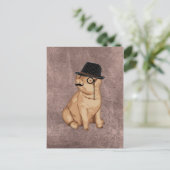 カッコいいおもしろい豚の調査員 ポストカード (スタンド正面)