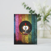 カッコいいおもしろい転がのピアス付きフロ遊ウ(&O) ポストカード (スタンド正面)