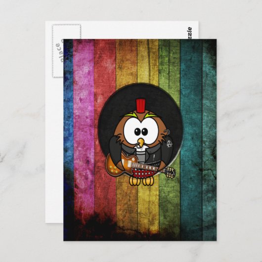 カッコいいおもしろい転がのピアス付きフロ遊ウ(&O) ポストカード (正面/裏面)