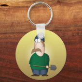 カッコいいおもしろい農家 キーホルダー (正面)