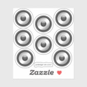 カッコいいおもしろい音楽スピーカーデザイン シール (シート)