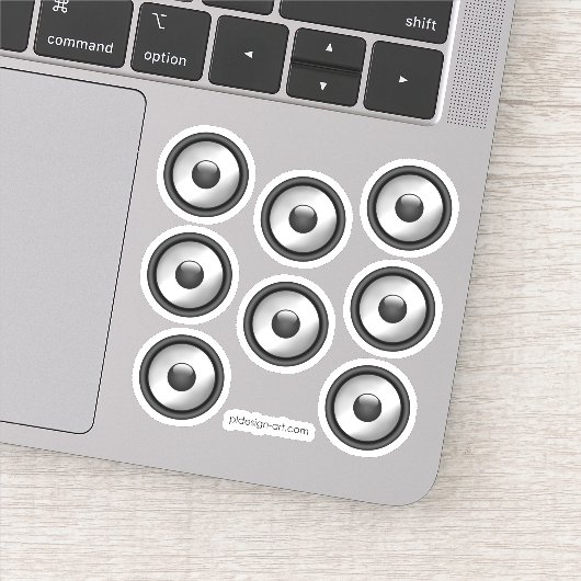 カッコいいおもしろい音楽スピーカーデザイン シール (詳細)