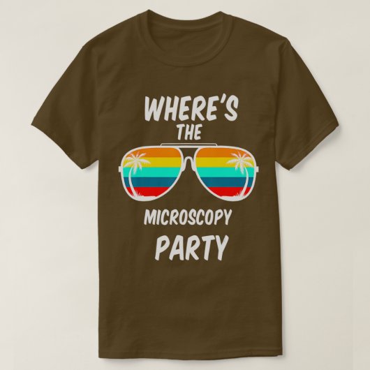 カッコいいおもしろい顕微鏡法 Tシャツ (デザイン正面)