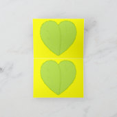 カッコいいおもしろいNerdy Caterpillar Valentine's Day シーズンカード (内部)