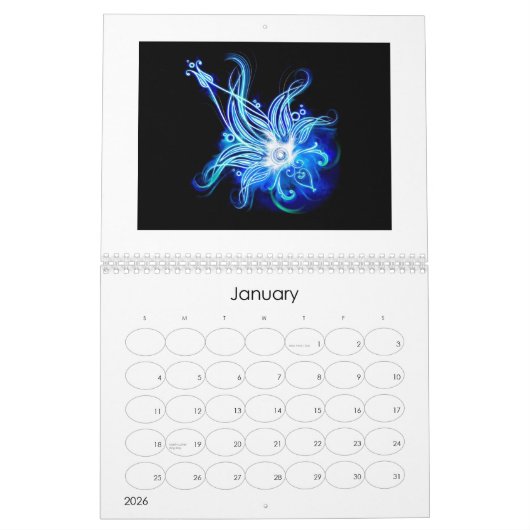 カッコいいおよびファンキー カレンダー (1月 2026)