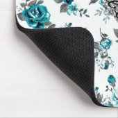 カッコいいかわいいトレンディーヴィンテージバラフローラ水玉模様 マウスパッド (コーナー)