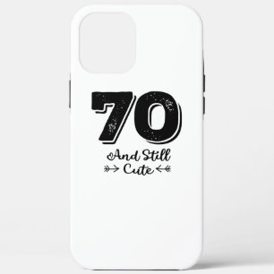 カッコいいかわいい70歳の誕生日引用文ことわざ iPhone 12 PRO MAX ケース