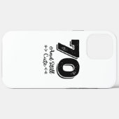 カッコいいかわいい70歳の誕生日引用文ことわざ Case-Mate iPhoneケース (裏面 (横))