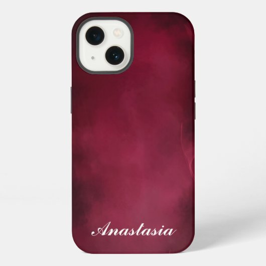 カッコいいすごい赤 iPhoneケース (裏面)