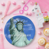 カッコいいそしておもしろいのカスタマイズ可能な自由の女神… ペーパープレート (パーティー)