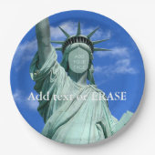 カッコいいそしておもしろいのカスタマイズ可能な自由の女神… ペーパープレート (正面)