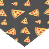 カッコいいとおもしろいのピザのスライスのパターン ショートテーブルランナー (コーナー)
