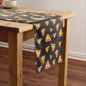 カッコいいとおもしろいのピザのスライスのパターン ショートテーブルランナー (インサイチュ)
