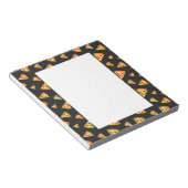 カッコいいとおもしろいのピザのスライスのパターン ノートパッド (アングル)