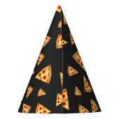 カッコいいとおもしろいのピザのスライスのパターン パーティーハット (裏面)