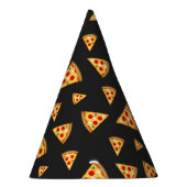 カッコいいとおもしろいのピザのスライスのパターン パーティーハット (右)