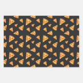 カッコいいとおもしろいのピザのスライスのパターン ラッピングペーパーシート (正面3)