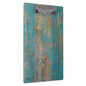 カッコいいによって風化させる青い皮のペンキ木質 クリップボード (右)