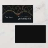 カッコいいのギアブラウンおよび黒の抽象的な名刺 名刺 (正面/裏面)