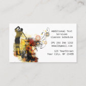 カッコいいのスポーツの都市グランジでモダンなゴルフ 名刺 (裏面)