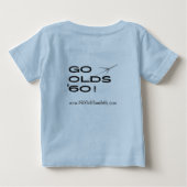 カッコいいの子供のTシャツとの乗車 ベビーTシャツ (裏面)