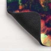 カッコいいの色彩の鮮やかな暗闇の抽象芸術の煙パターン マウスパッド (コーナー)