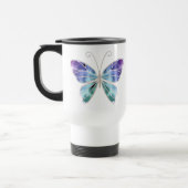 カッコいいの陰の虹によっては蝶が飛びます トラベルマグ (左)