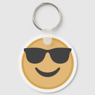 カッコいいの陰Emojiは直面します キーホルダー