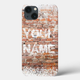 カッコいいのBrick上の「あなたの名前」落書き iPhone 13ケース