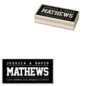 カッコいいはっきりしたスタイリッシュ ラバースタンプ (押印)