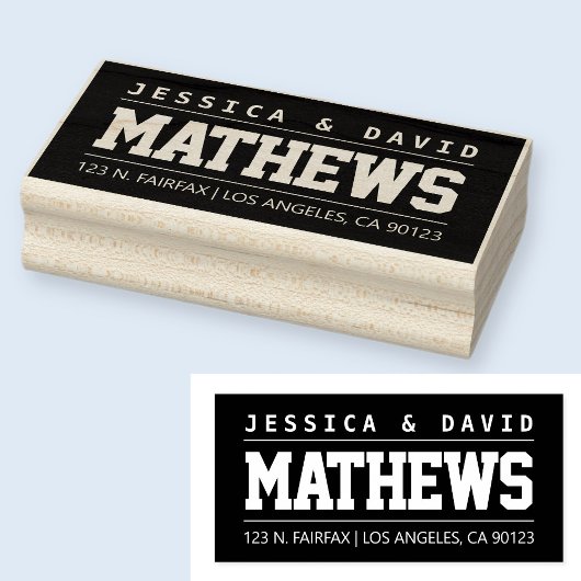 カッコいいはっきりしたスタイリッシュ ラバースタンプ