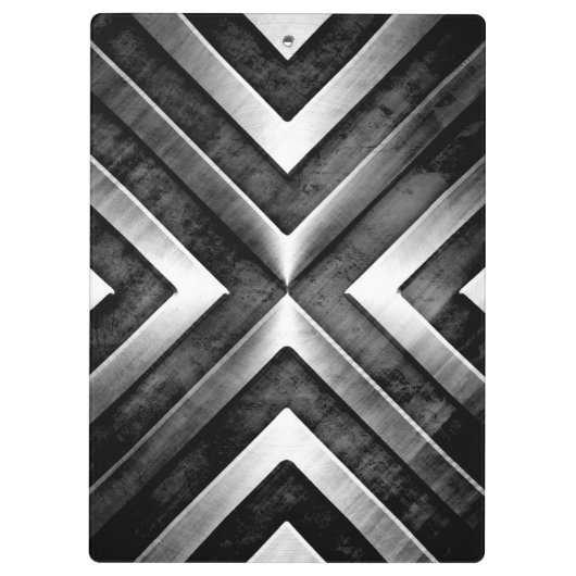 カッコいいは暗い金属の鋼鉄一見の名前をカスタムするにブラシをかけました クリップボード (裏面)