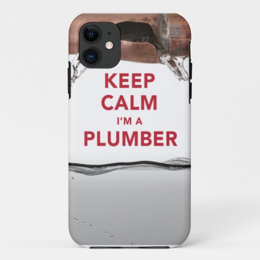 カッコいいは"私によってが鉛管工"のiPhone 5/5Sの場合である平静を保ちます Case-Mate iPhoneケース (裏面)