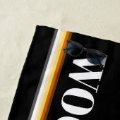 カッコいいエレガントゲイベアプライド国旗Woof ビーチタオル (インサイチュ)