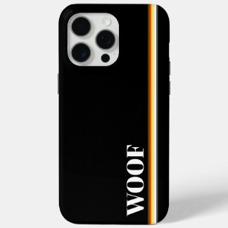 カッコいいエレガントゲイベアプライド国旗Woof iPhone 15 Pro Maxケース