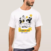 カッコいいカスタムチーム名レトロスポーツロゴ Tシャツ (正面)