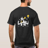 カッコいいカスタムチーム名レトロスポーツロゴ Tシャツ (裏面)