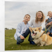 カッコいいカラフルはっきりしたMultiphotoメリー Making 三つ折りカード (内部最初)