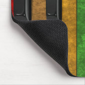 カッコいいカラフルアンティークグランジ効果ピアノ マウスパッド (コーナー)