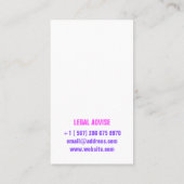 カッコいいカラフルインスタグラム 名刺 (裏面)