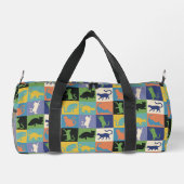 カッコいいカラフルキルト ダッフルバッグ (裏面)