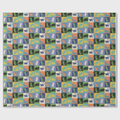 カッコいいカラフルキルト ラッピングペーパー (フラット)