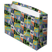 カッコいいカラフルキルト ラージペーパーバッグ (裏面アングル)