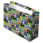 カッコいいカラフルキルト ラージペーパーバッグ (正面アングル)