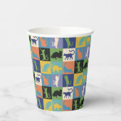 カッコいいカラフルキルト 紙コップ (左)