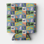 カッコいいカラフルキルト 缶クーラー (正面)